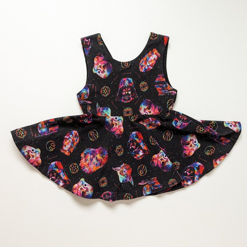 AG Threads Star Wars V Back Peplum Top EUC 5t